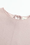 SWAYING/KNIT profile cuffed long-sleeved slim fit pullover SW24RE1T08 light pink PS11